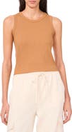 Halogen® Fitted Ribbed Tank Top