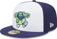 New Era Men's New Era White/Navy Lynchburg Hillcats Marvel x Minor League 59FIFTY Fitted Hat