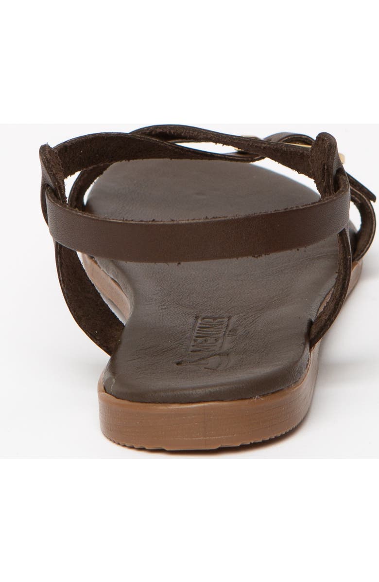Menina Step Vera Flat Sandal, Alternate, color, Chocolate