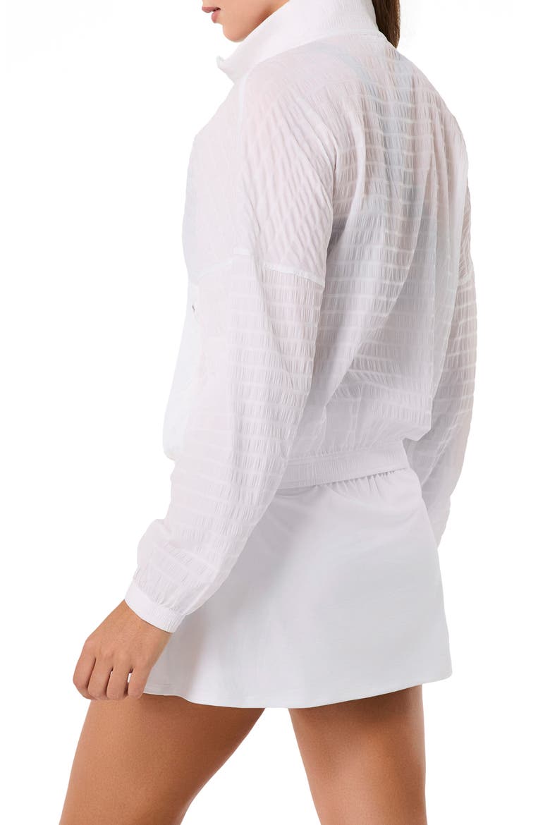 Active Run Water Resistant Half-Zip Jacket, Alternate, color, VIVID WHITE