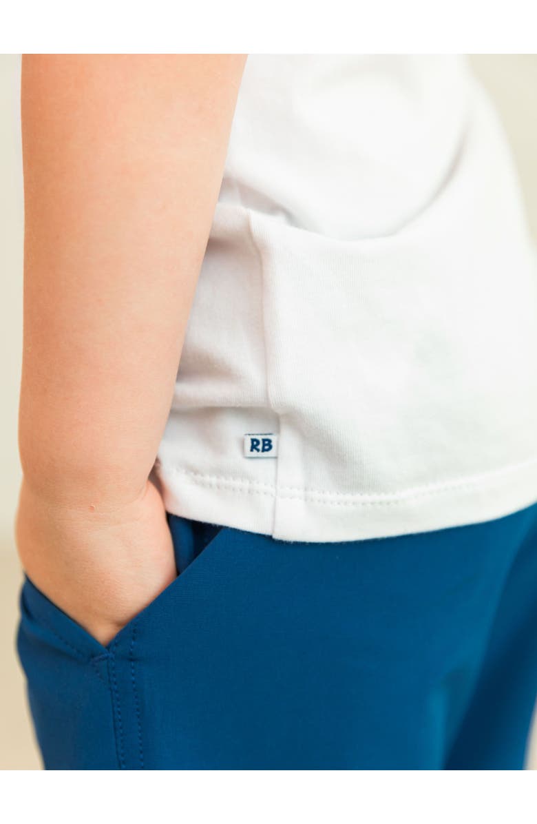 RuffleButts Short Sleeve Basic Tee, Alternate, color, White