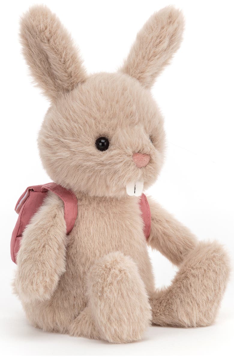 Jellycat Backpack Bunny Stuffed Animal, Main, color,