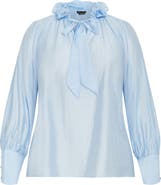 City Chic Antoinette Tie Neck Top