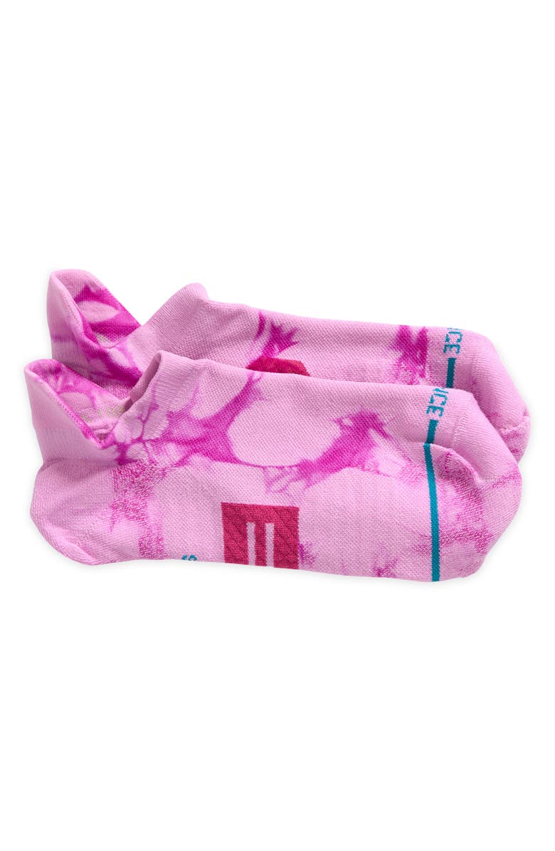Stance Berry Burst Bleach Dye Ankle Socks, Main, color,