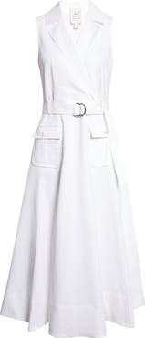 Cinq à Sept Lenessa White Denim Dress