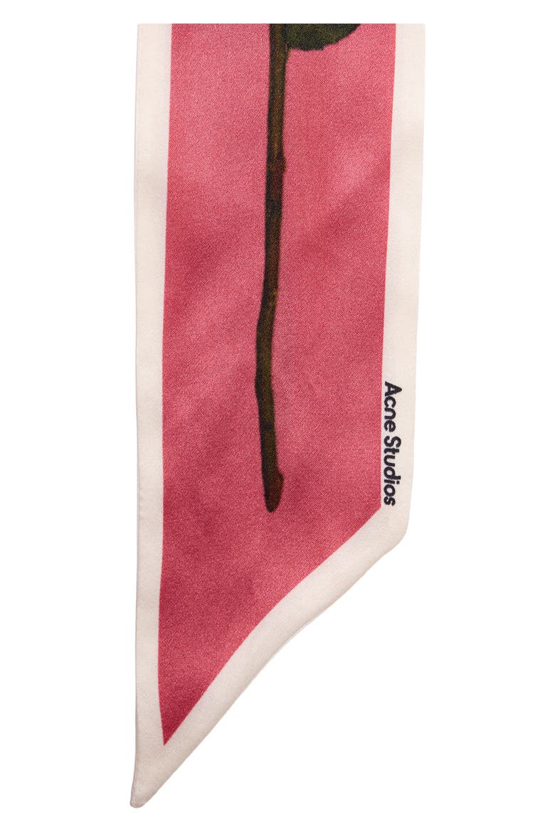 Villy Rose Midsummer Thin Silk Scarf, Alternate, color, OLD PINK