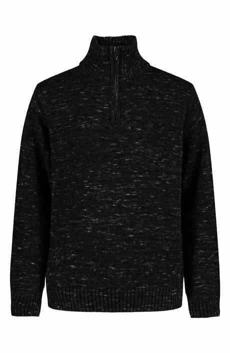Calvin Klein Kids' Space Dye Quarter Zip Pullover