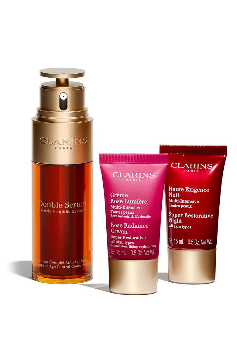 Clarins Double Serum & Super Restorative Set USD $211 Value, Alternate, color, 