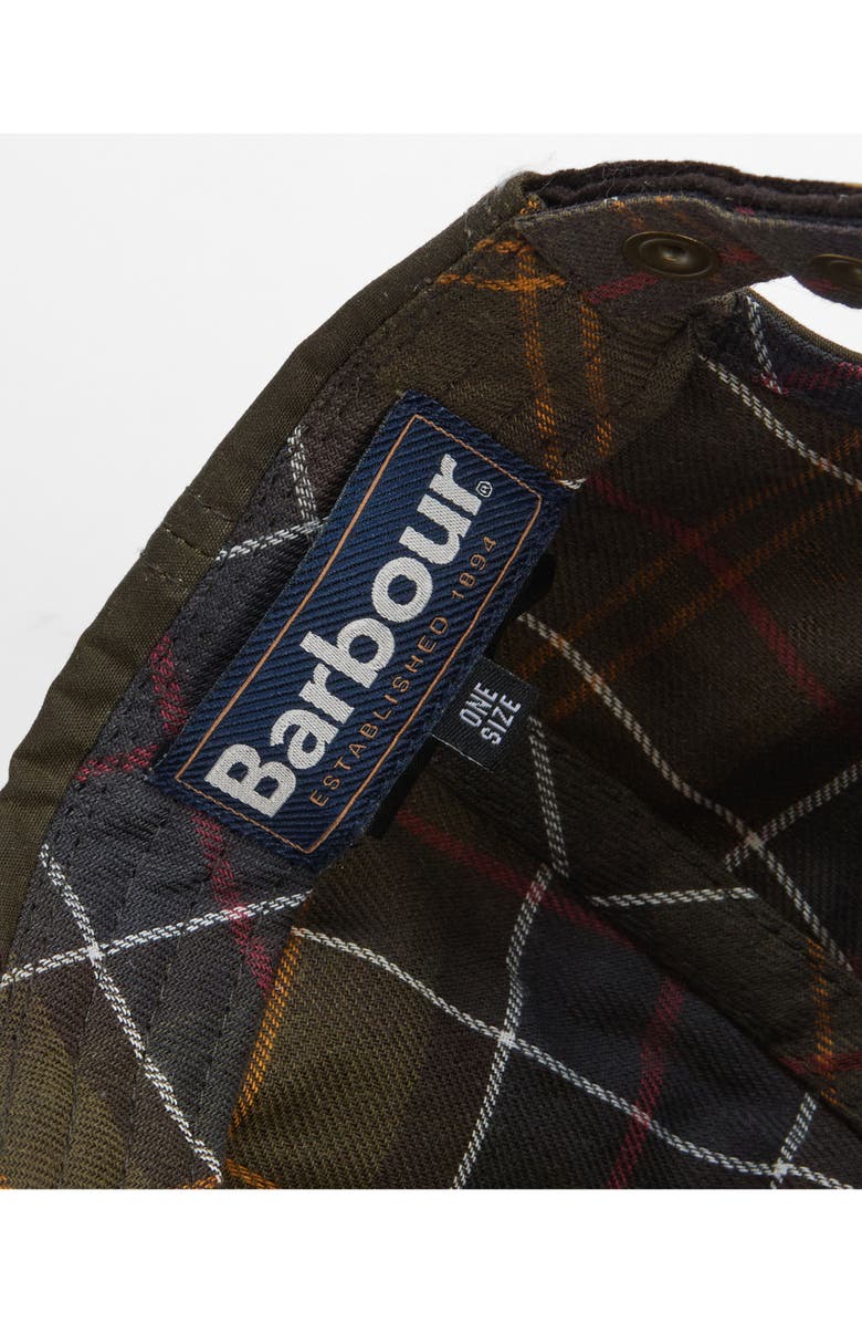 Barbour Ashby Adjustable Cotton Baseball Cap, Alternate, color, Olive/ Brown