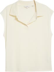 Vince Cap Sleeve Johnny Collar Polo