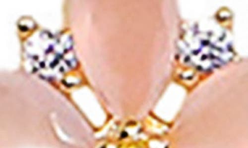 La Meno Flower Season Drop Earrings In Gold