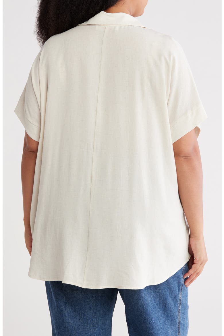 Collared Knit Top, Alternate, color, LINEN