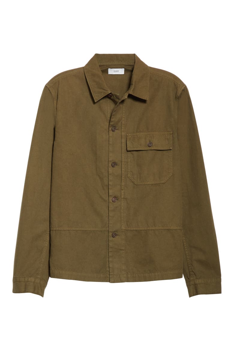 Button-Up Army Shirt, Alternate, color, DEEP KHAKI