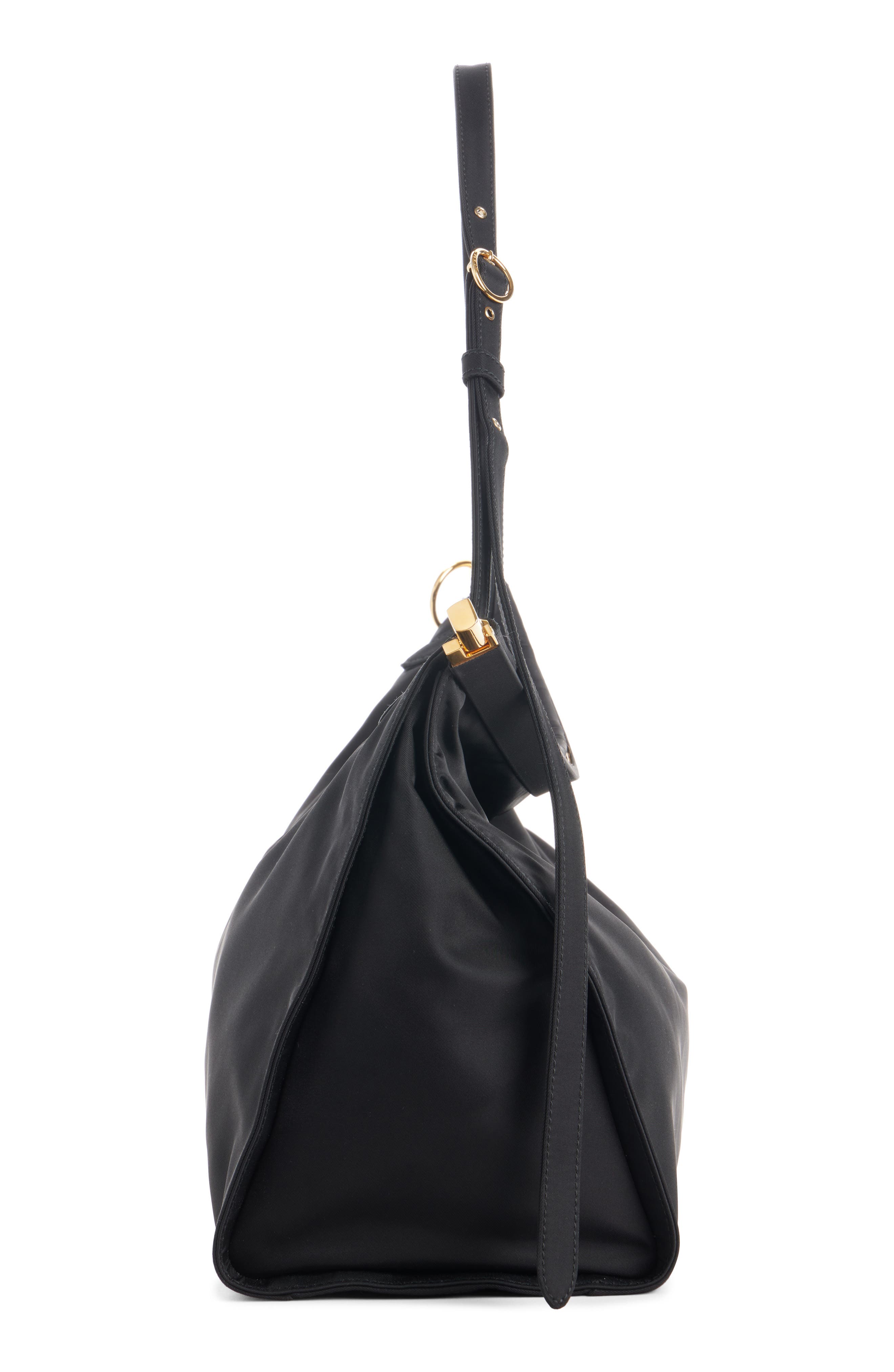 Alaïa Medium Le Click East/West Shoulder Bag, Alternate, color, Noir