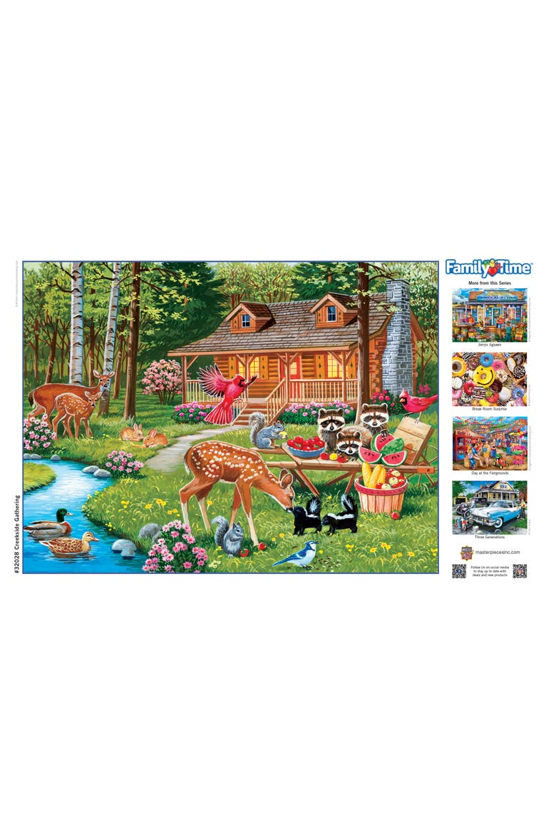 Creekside Gathering 400 Piece Puzzle, Alternate, color, Multicolor