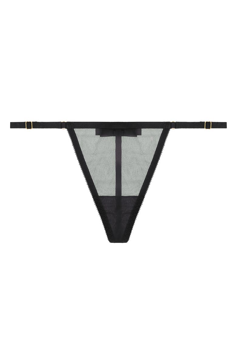 JOURNELLE Odette Mesh Thong, Alternate, color, Noir