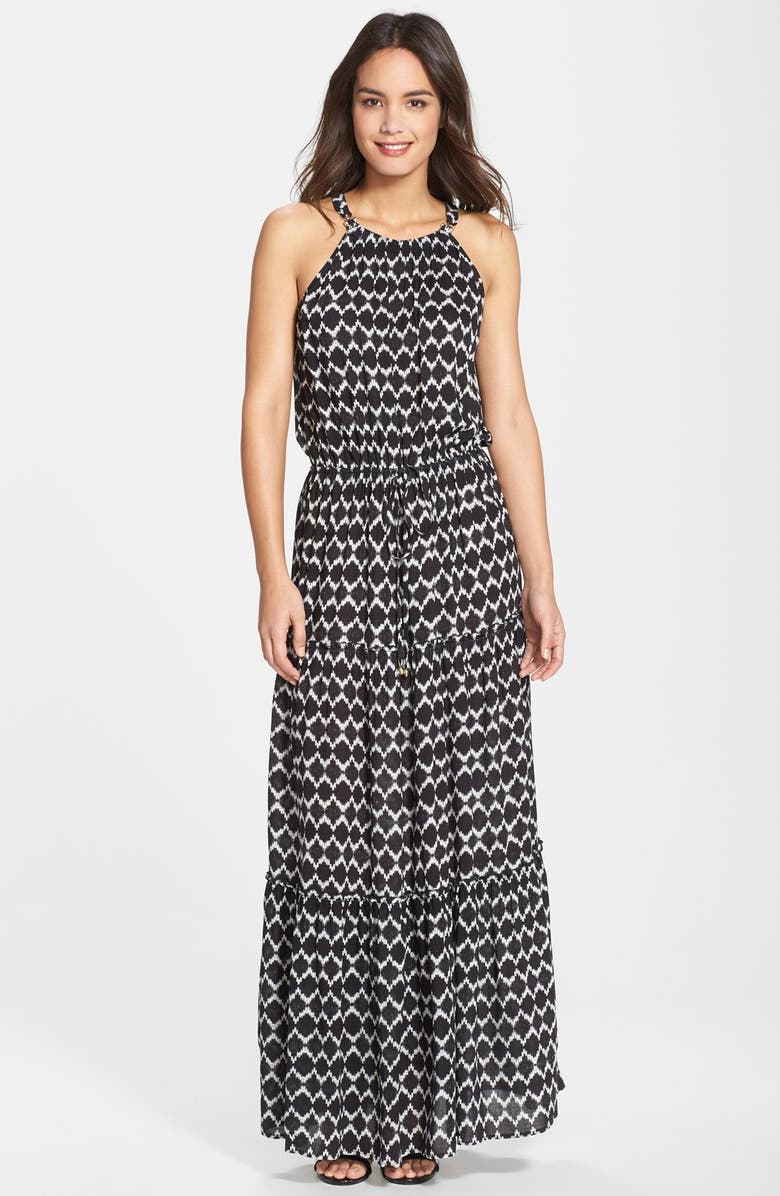Ivanka Trump Print Woven Maxi Dress, Main, color, 