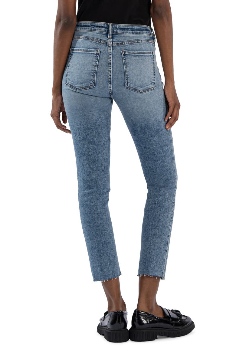 Reese Fab Ab Raw Hem High Waist Ankle Straight Leg Jeans, Alternate, color, INCREDIBLE
