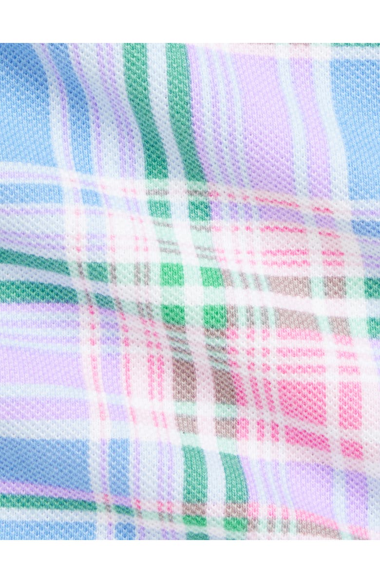 Ralph Lauren Plaid Cotton Piqué Polo Dress & Bloomers, Alternate, color, 
