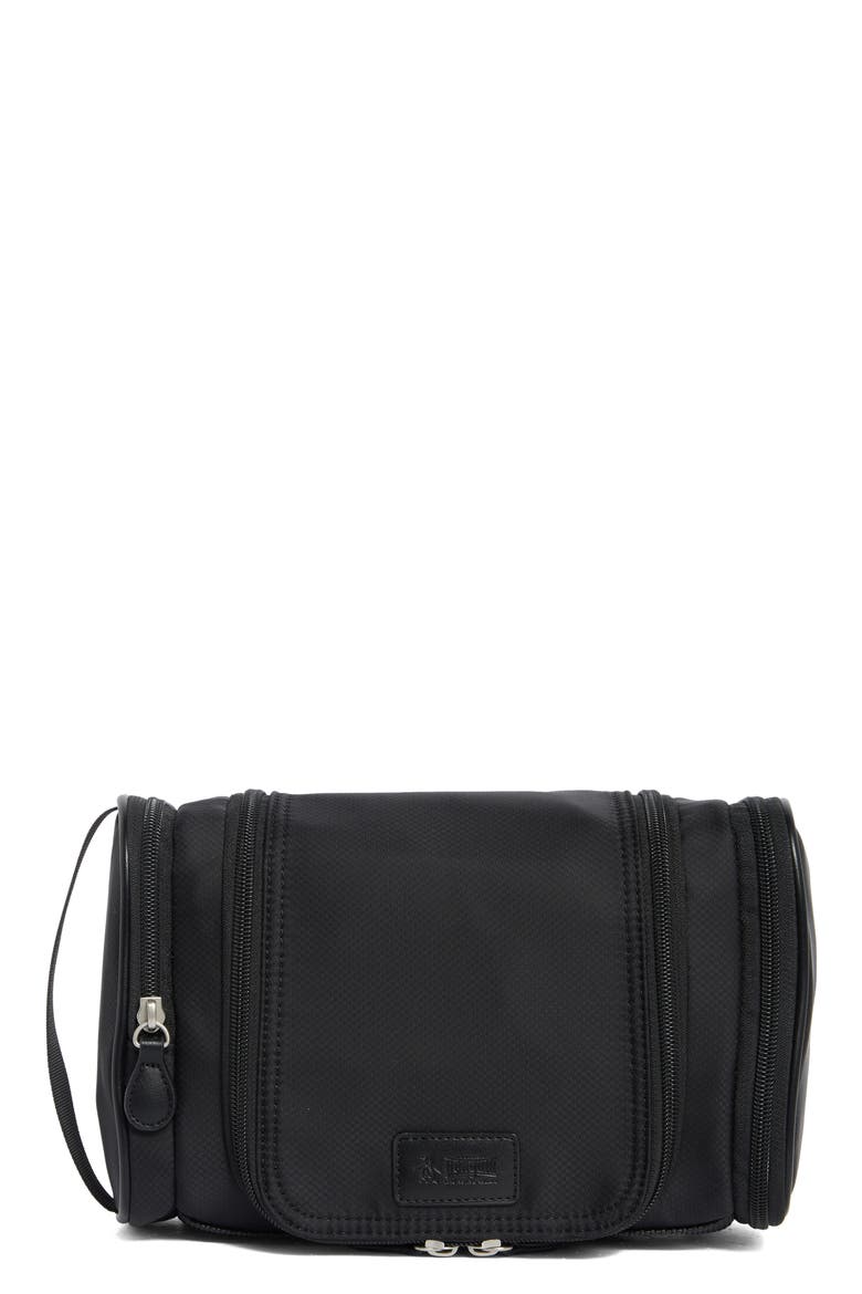 Ripstop Hanging Toiletry Bag, Main, color, BLACK
