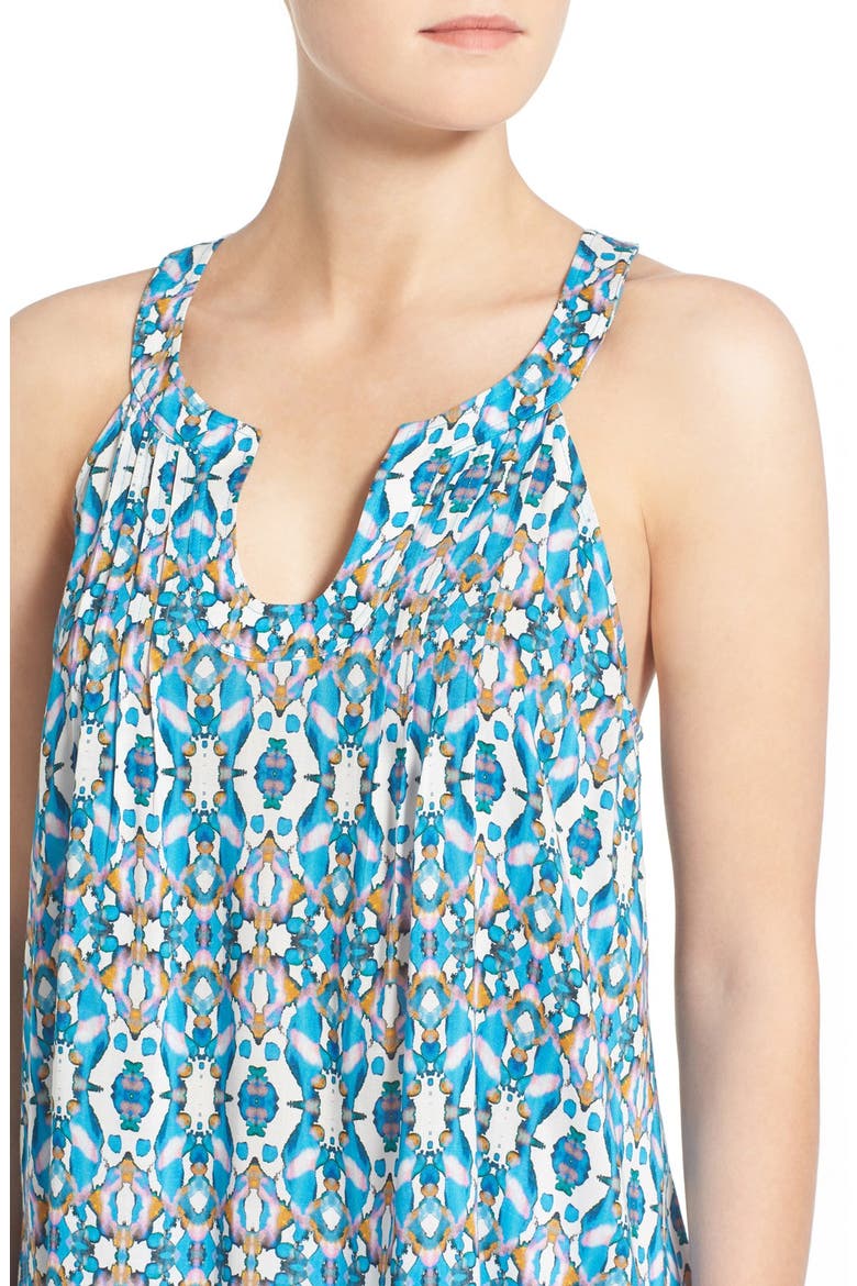 Print Split Neck Tank, Alternate, color, DAPPLED MEDALLIONS