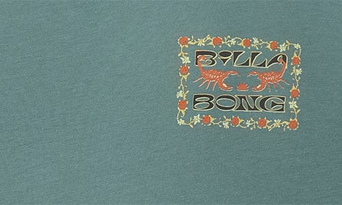 Billabong Kids' Sharp Scorpion Logo Graphic T-shirt In Green
