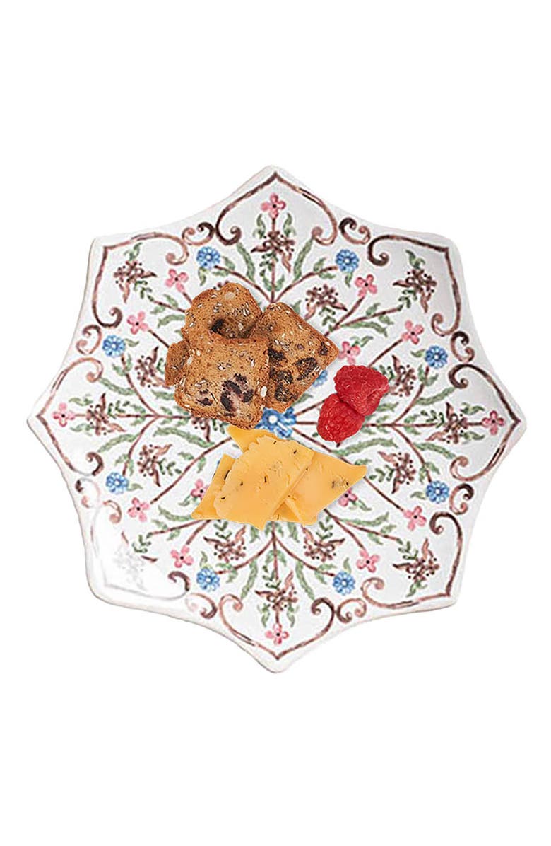 Juliska Villa Seville Set of Four Scalloped Cocktail Plates, Alternate, color, Chambray