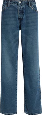 Paloma Wool Crowd Rivet Studded Boyfriend Jeans
