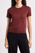 Theory Regal Short Sleeve Wool Sweater