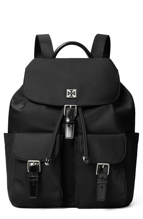 Tory Burch ブラック バケットバッグ リュック トリーバーチ リュック バックパック フラップ ブラック