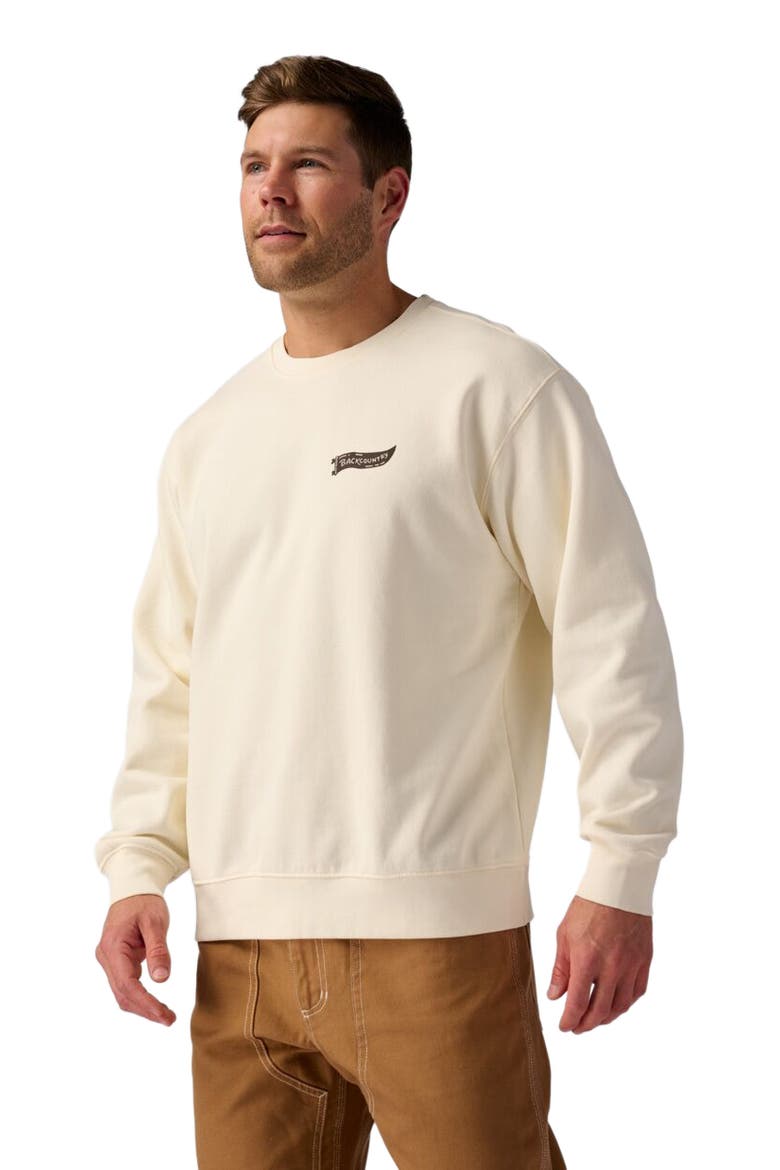Washington Dc Poster Crew Sweatshirt, Main, color, Vintage White