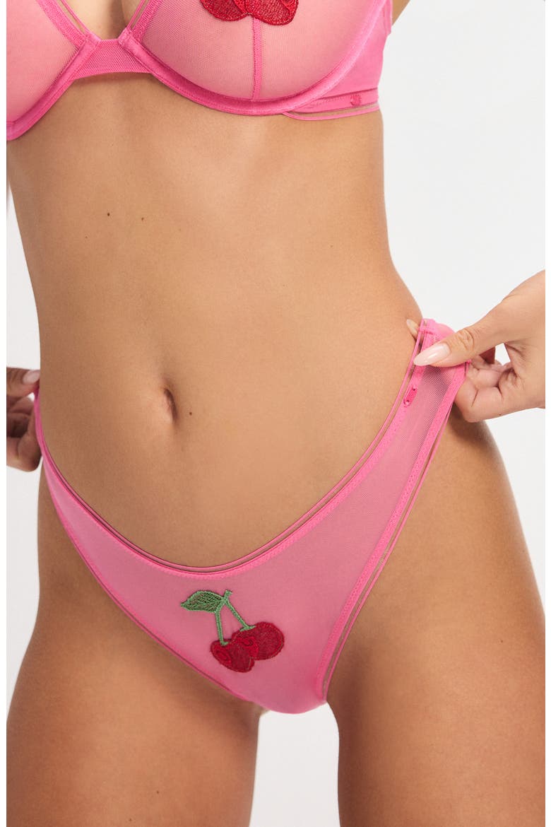 Cherry Nouveau Thong, Main, color, PINK RASCAL