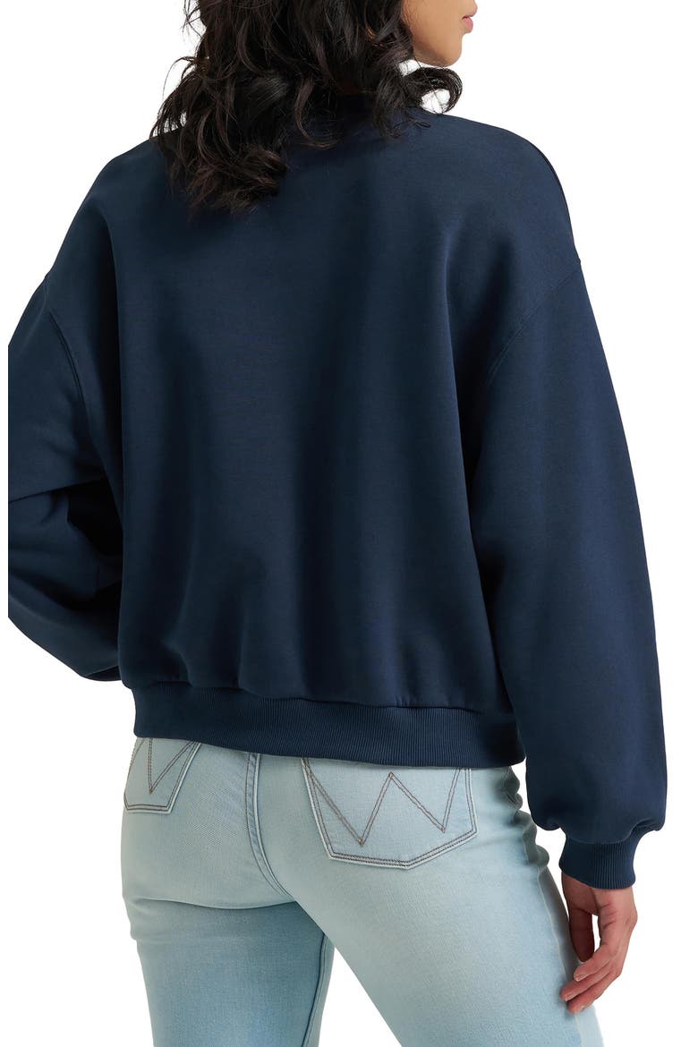 Graphic Crewneck Sweatshirt, Alternate, color, DARK SAPPHIRE