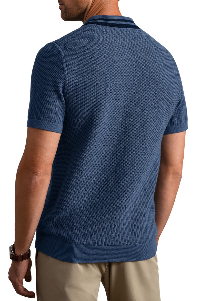 Fine Knit Sweater Polo, Alternate, color, VINTAGE INDIGO