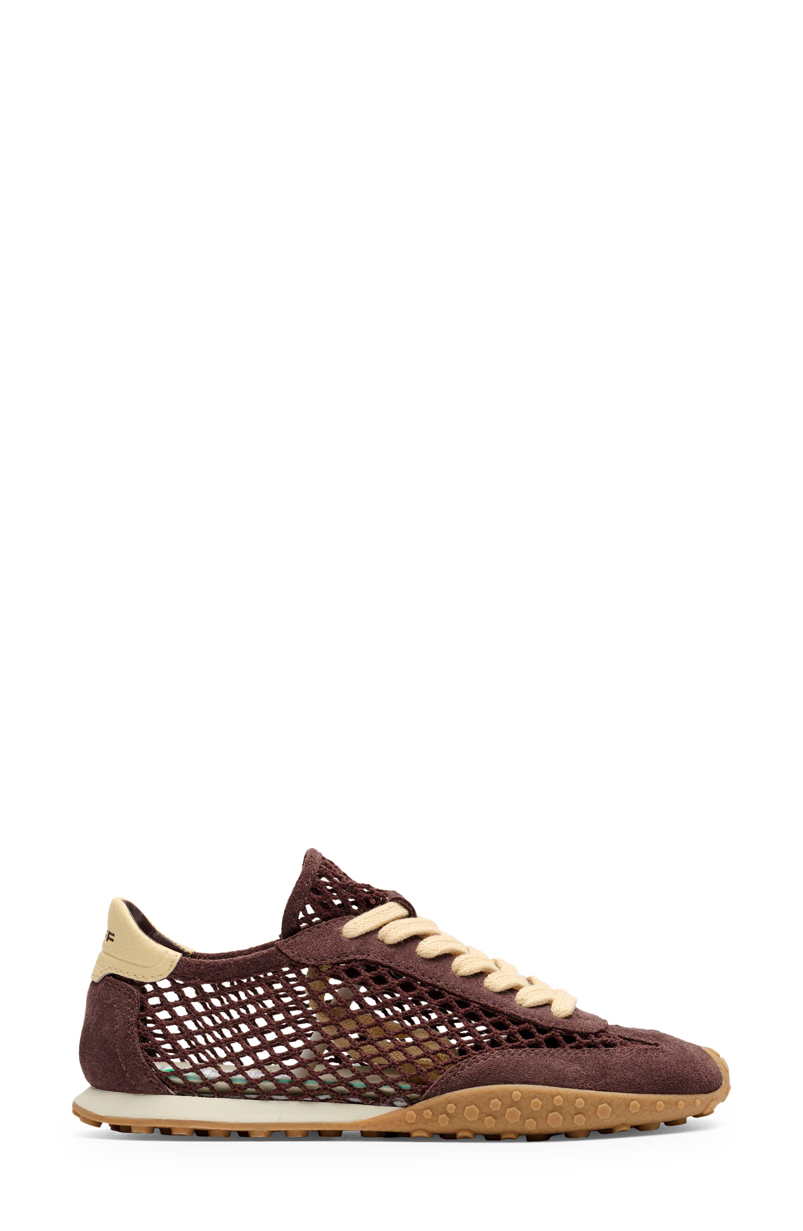 Bridge Fishnet Sneaker, Alternate, color, CHOCOLATE