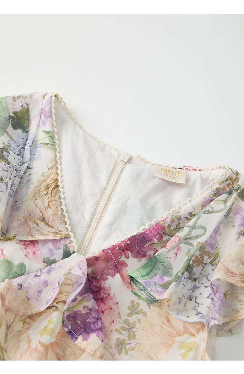 Marlo Kids Seraphina Frill Maxi Dress, Alternate, color, Floral