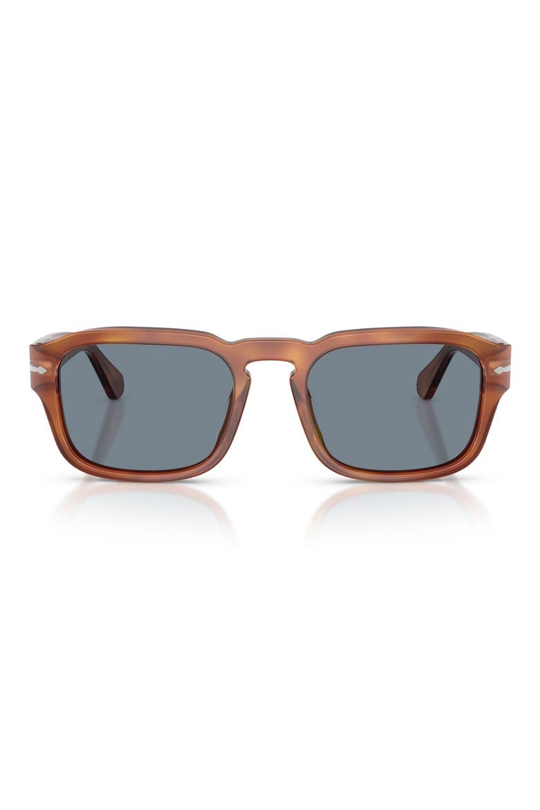 56mm Pillow Sunglasses, Main, color, TERRA DI SIENA / LIGHT BLUE