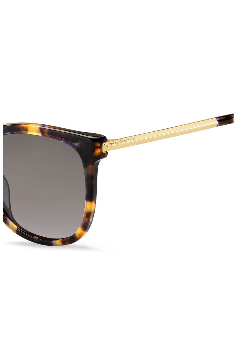 britton 55mm cat eye sunglasses, Alternate, color, BW BLUE HAVANA/ GREY SF POLAR