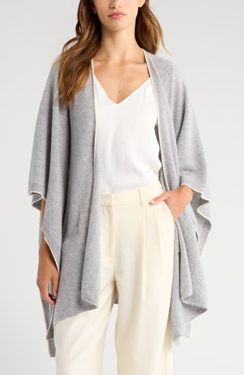Tipped Cashmere Wrap