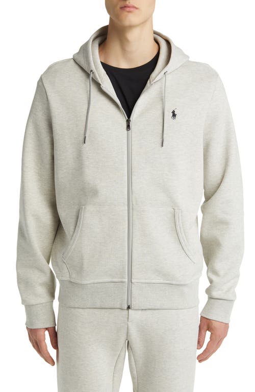 Polo Ralph Lauren Polo Pony Embroidered Zipper Hooded Casual Jacket In Light Sport Heather