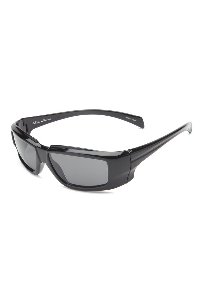 Rectangular Sunglasses, Alternate, color, BLK TEMPLE/BLK LENS