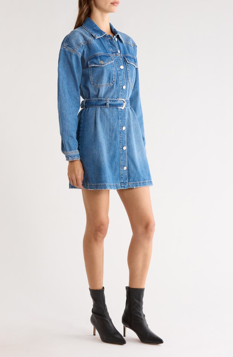 Rails Tustin Denim Shirtdress, Alternate, color, Skyride