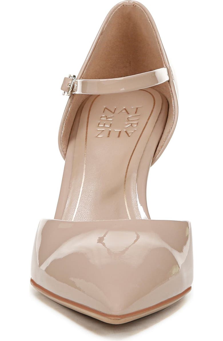 Naturalizer Amber Ankle Strap Pointed Toe Pump, Alternate, color, Vintage Mauve Patent Leather