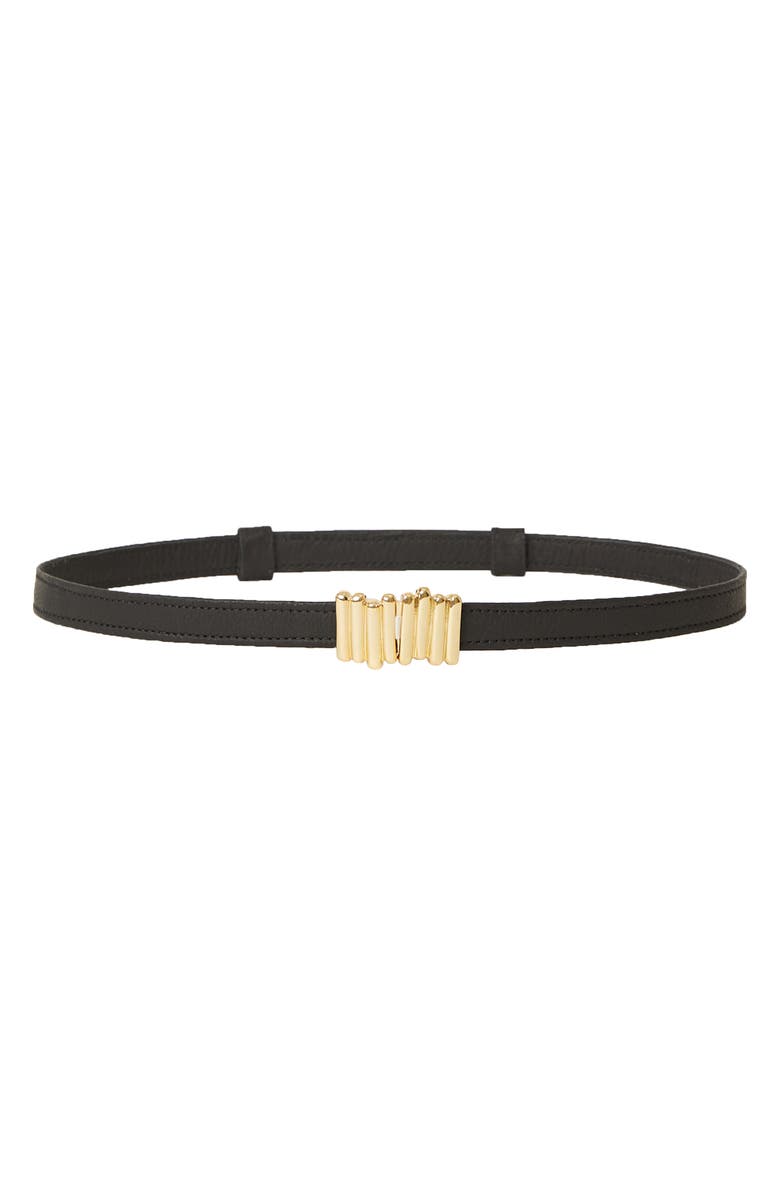 B-Low the Belt Diem Leather Belt, Main, color, Black Gold