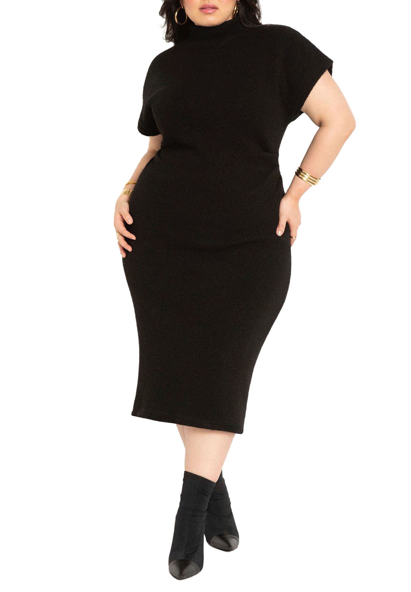 Short Sleeve Sweater Dress