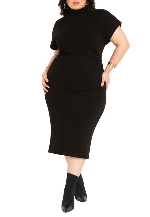 Short Sleeve Sweater Dress (Plus)