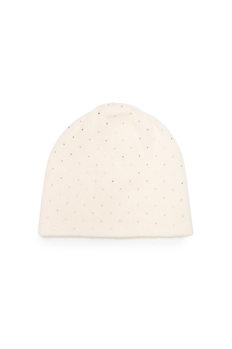 Norah Crystal Beanie, Main, color, white