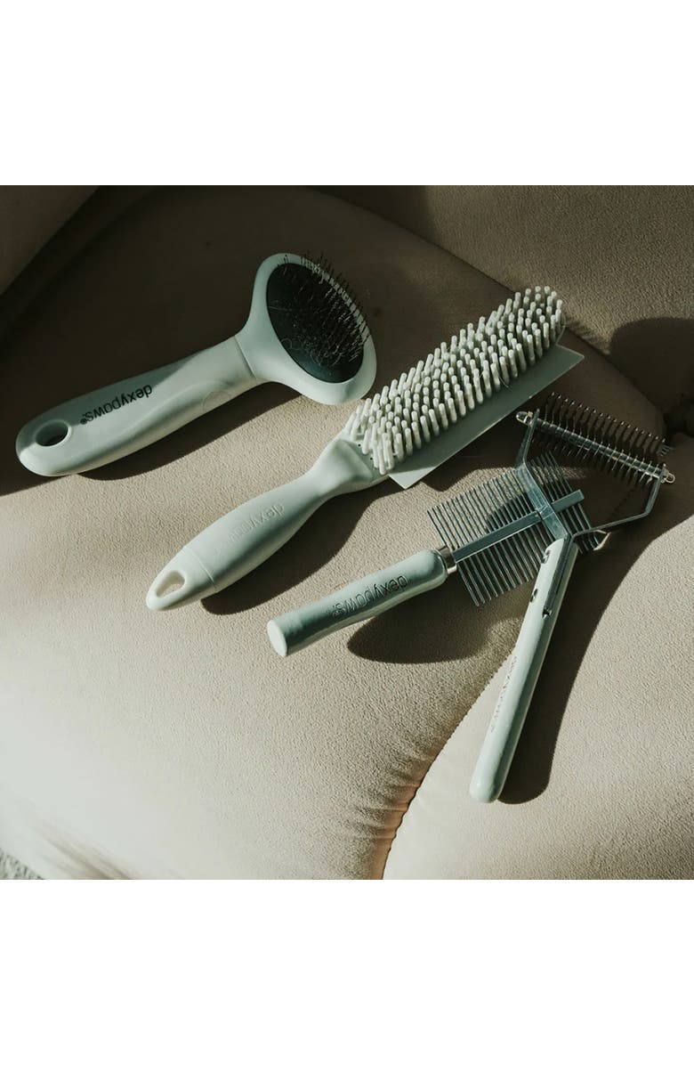 Dexypaws Stainless Steel Pet Comb, Sage Green, Dog & Cat Grooming Tool, Alternate, color, Green