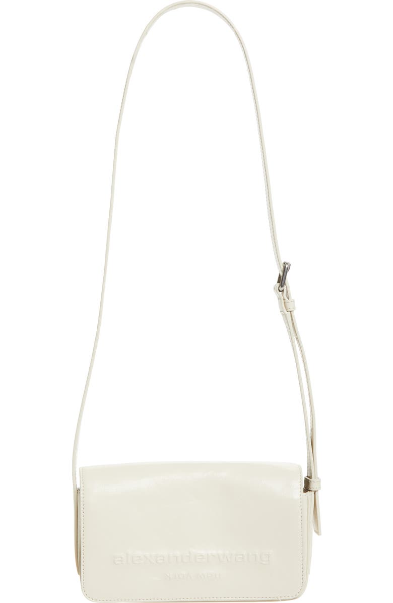 Alexander Wang Punch Leather Crossbody Bag, Alternate, color, Vanilla
