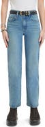 Favorite Daughter The Morgan Shortie High Waist Straight Leg Jeans